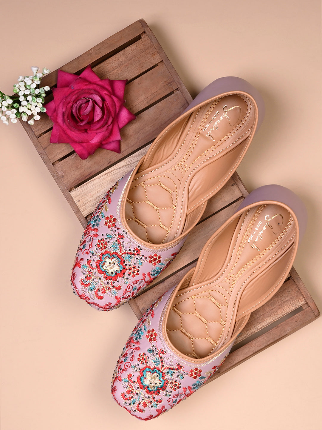 Kenstto Punjabi Jutis for Women Comfortable Ethnic Bellies Style