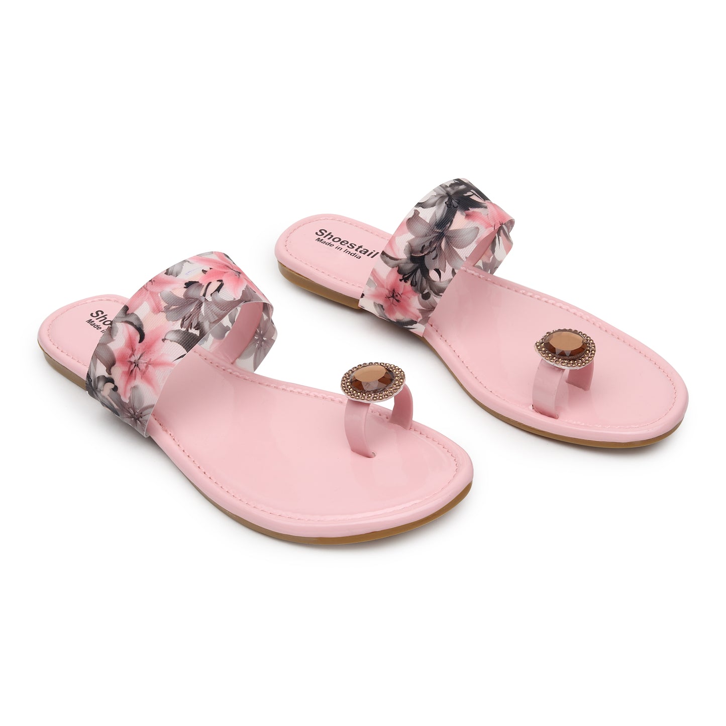 Kenstto Stylish Colorful Flat Sandals For Women & Girls