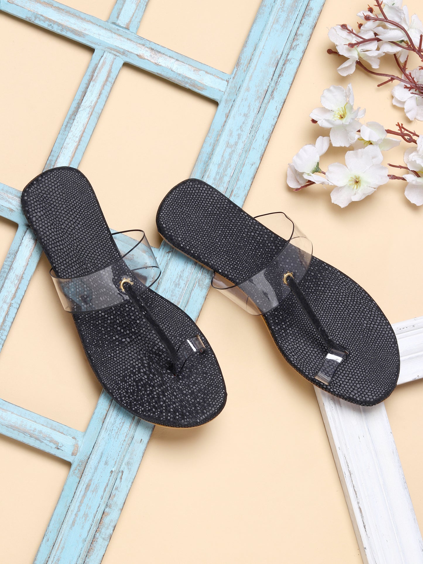 Kenstto Stylish One Toe Flats For Women and Girls