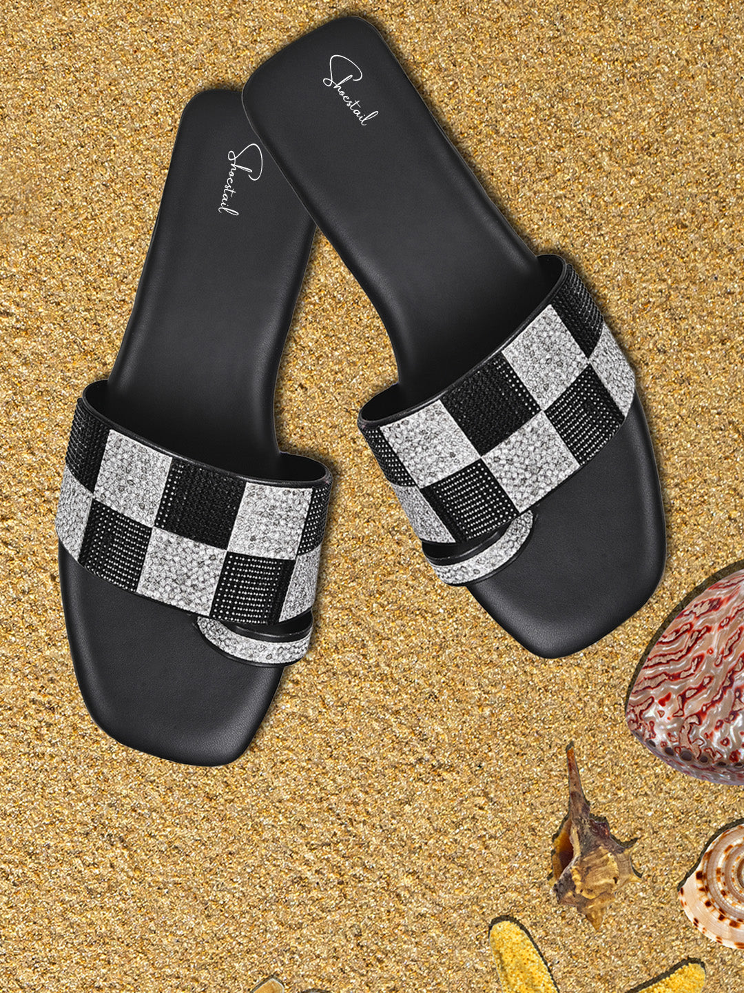 Kenstto Stylish Flats Sandals for Women