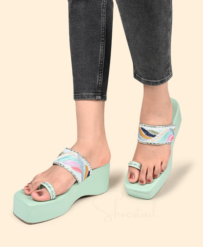 Kenstto Wedges For Women Stylish