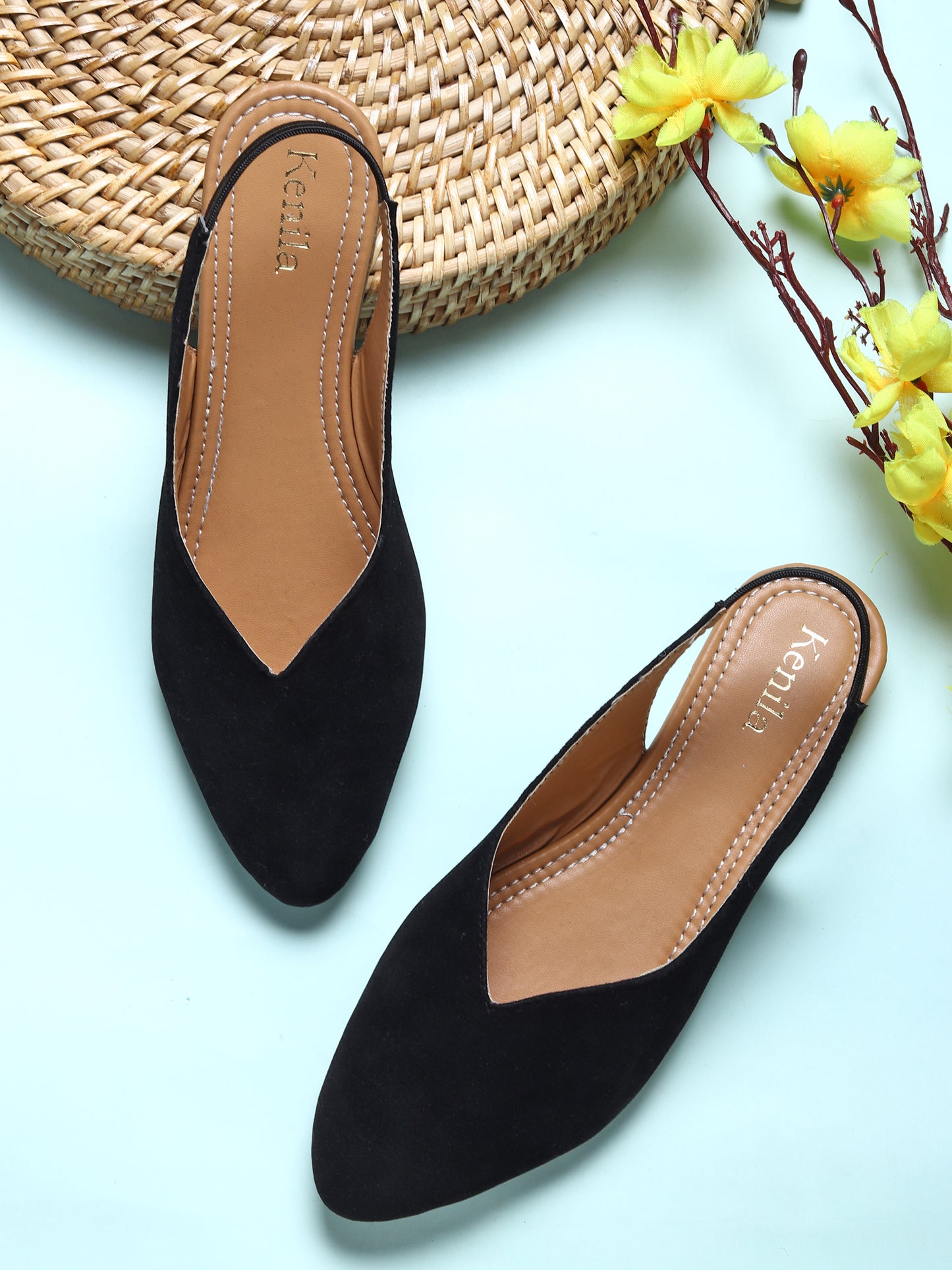Kenstto Pointed Toe Flat Belly For Women & Girls