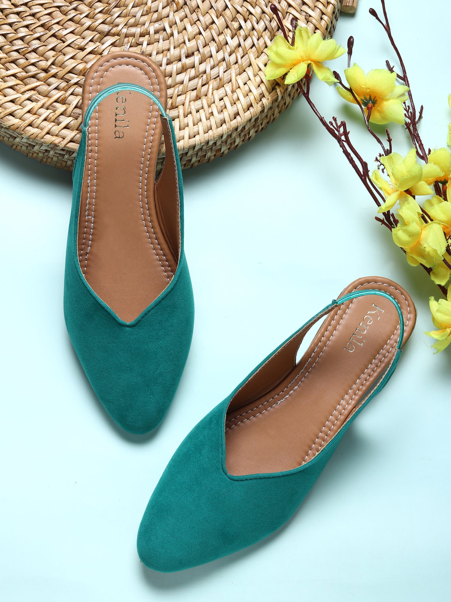 Kenstto Pointed Toe Flat Belly For Women Girls - Main Image