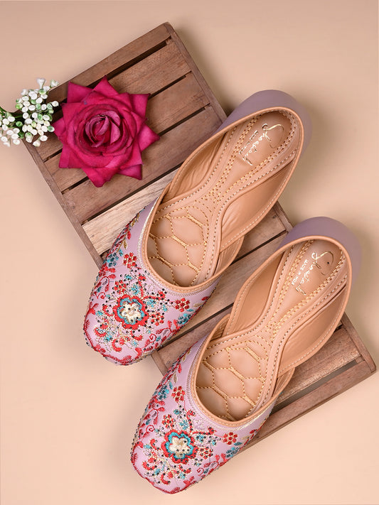 Kenstto Punjabi Jutis for Women Comfortable Ethnic Bellies Style