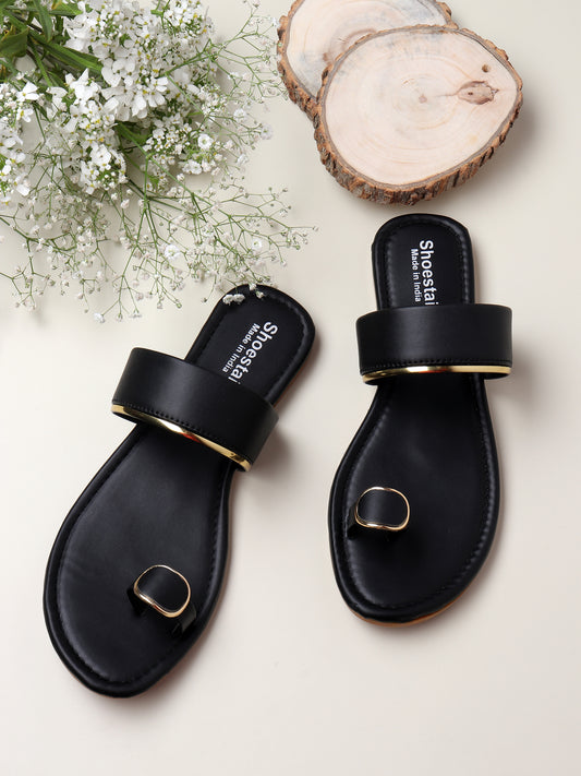 chic one toe flats for women & girls