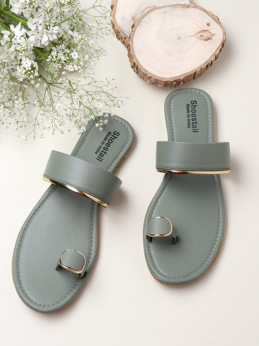 chic one toe flats for women & girls