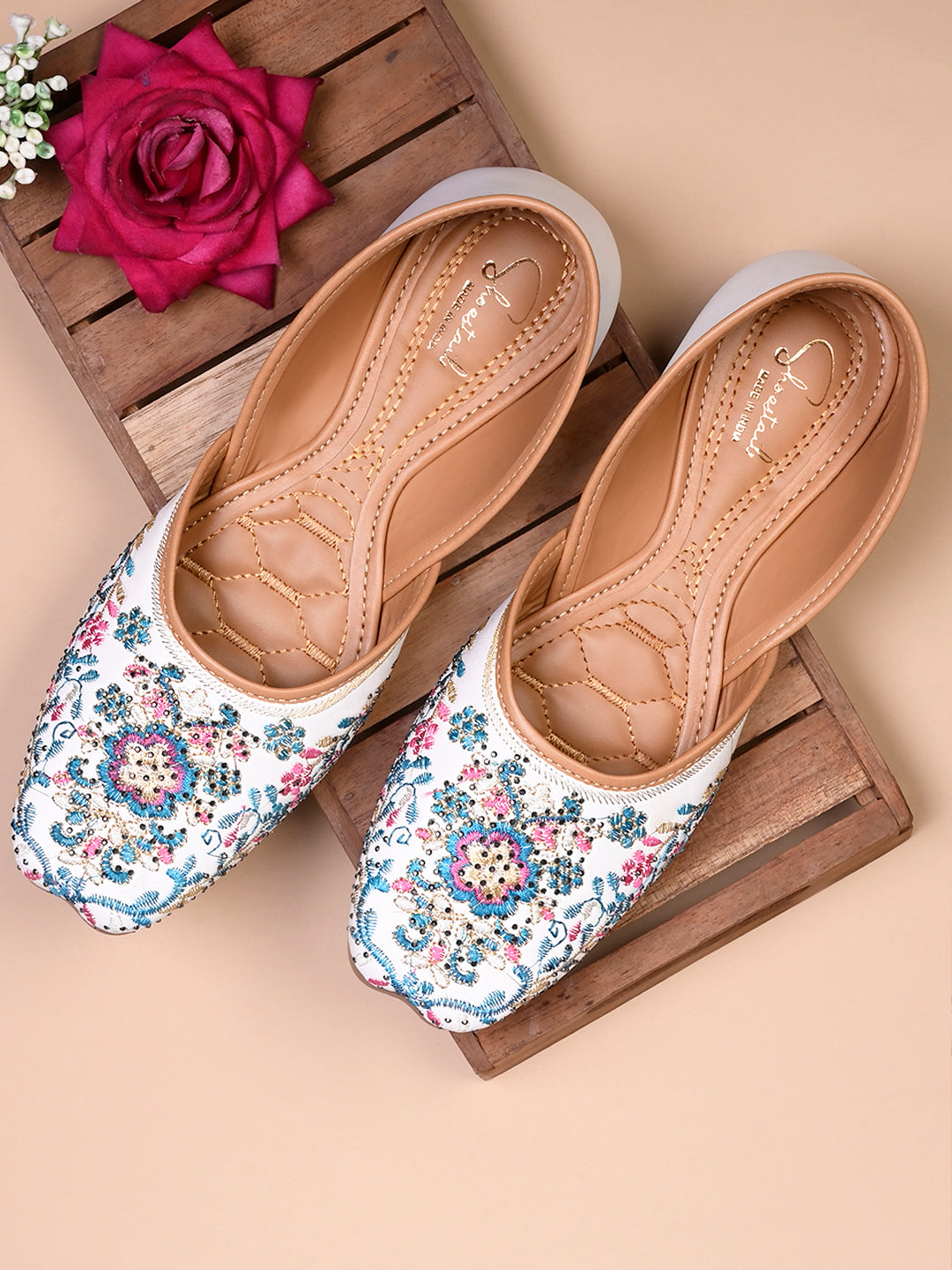 Kenstto Punjabi Jutis for Women Comfortable Ethnic Bellies Style