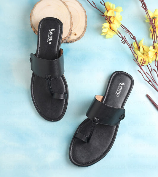 hand made kolhapuri flats for women & girls