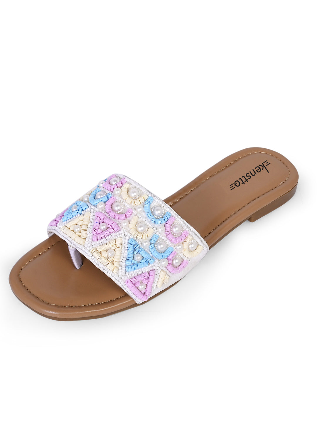 kenstto flats for women & girls | beaded stylish daily wear footwear
